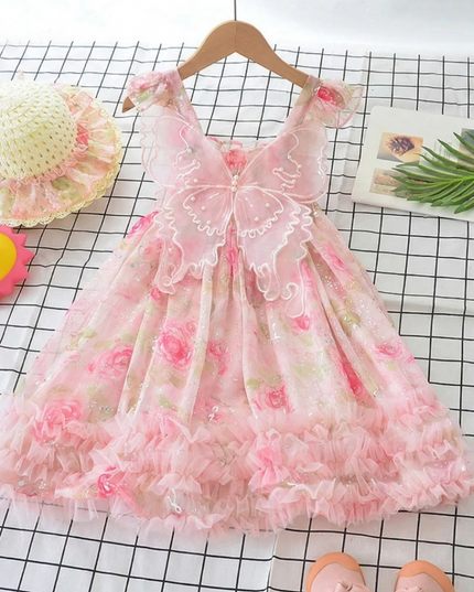 vestido mariposa sombrero