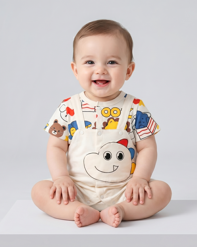 Mameluco dino beige