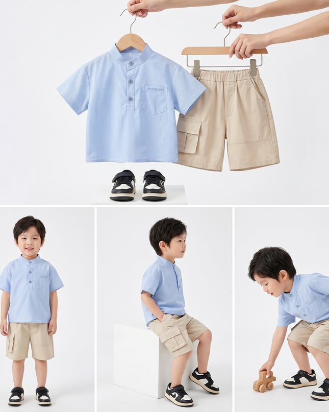 Conjunto 2 pcs celeste