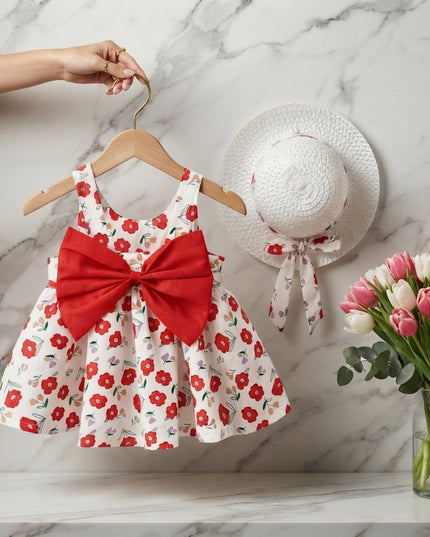 Vestido Rojo c/sombrero