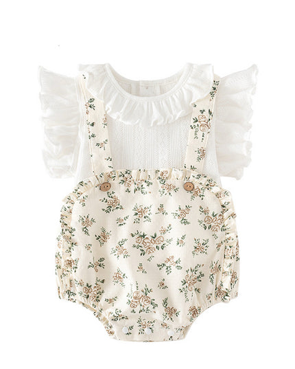 Mameluco Floral Blanco