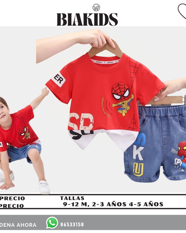 Conjunto Spiderman