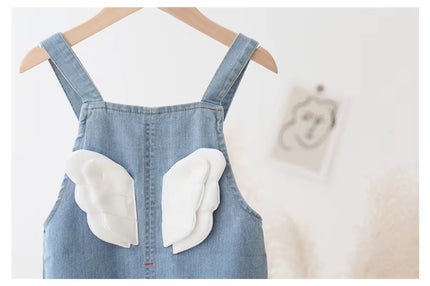 Overall jeans con alas