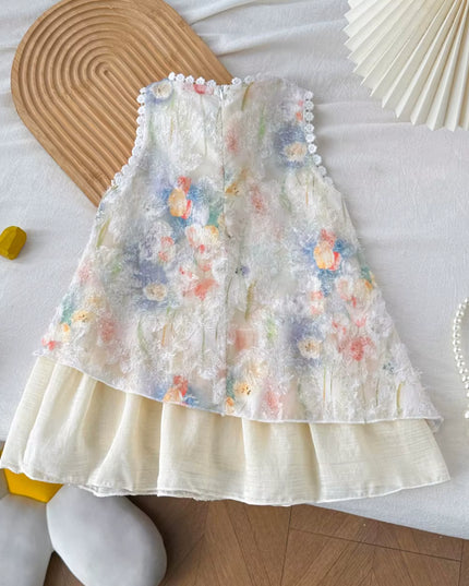 Vestido fino tulipanes
