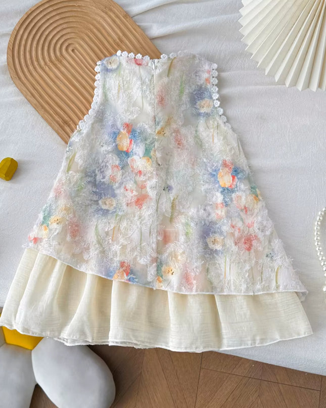 Vestido fino tulipanes
