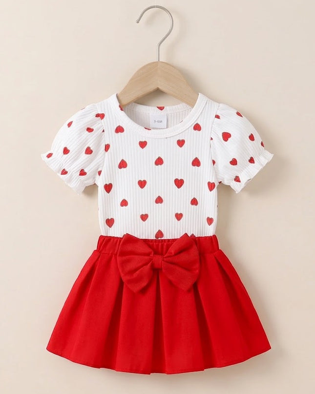 Conjunto Corazones Rojo Nina