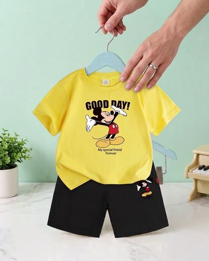 Conjunto Good Day Mickey Amarillo